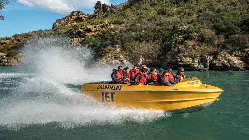 Experience the rush of a thrilling jet boat ride and discover the fascinating history New Zealand's most historic gold mining region!

